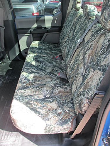 Durafit Seat Covers, Compatible with 2019-2022 Ford F150-F550 Super Crew Front and Rear Seat Cover Set Made in MC2 Camo Endura Waterproof Fabric