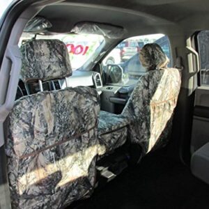 Durafit Seat Covers, Compatible with 2019-2022 Ford F150-F550 Super Crew Front and Rear Seat Cover Set Made in MC2 Camo Endura Waterproof Fabric