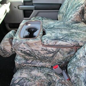 Durafit Seat Covers, Compatible with 2019-2022 Ford F150-F550 Super Crew Front and Rear Seat Cover Set Made in MC2 Camo Endura Waterproof Fabric