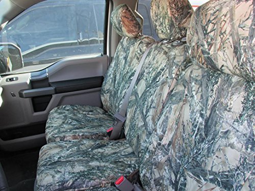 Durafit Seat Covers, Compatible with 2019-2022 Ford F150-F550 Super Crew Front and Rear Seat Cover Set Made in MC2 Camo Endura Waterproof Fabric