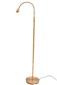 daylight24 patented focus adjustable led beam floor lamp with gooseneck for reading, crafting or hobby