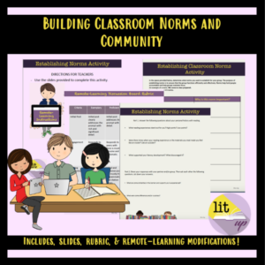 building classroom community in high school (remote or in-person)