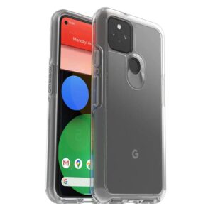 otterbox symmetry clear case for pixel 5, shockproof, drop proof, protective thin case, 3x tested to military standard, clear