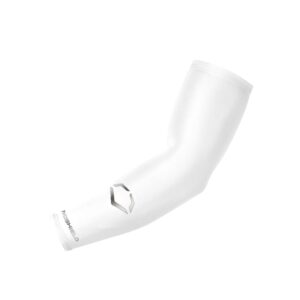 evoshield youth solid compression arm sleeve - team white,one size fits most