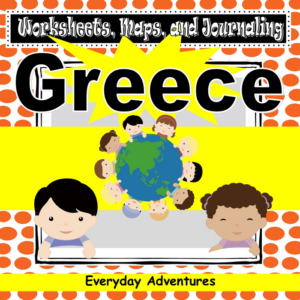 greece notebooking pages, worksheets, and maps for grades 3 through 6 (geography)