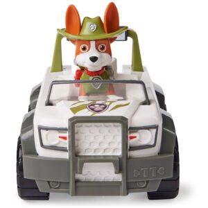 Paw Patrol, Tracker’s Jungle Cruiser Vehicle with Collectible Figure, for Kids Aged 3 and up
