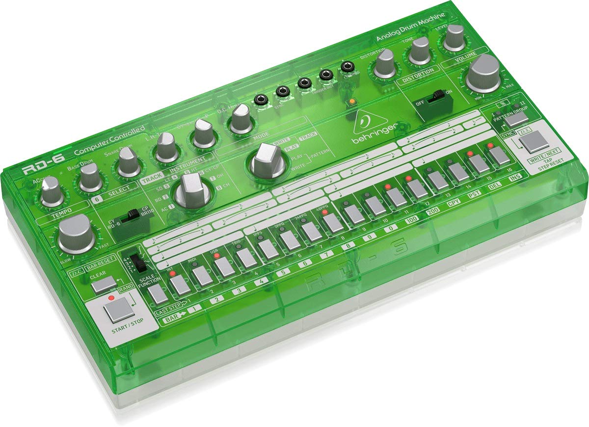 Behringer RD-6-LM Analog Drum Machine - Lime Translucent