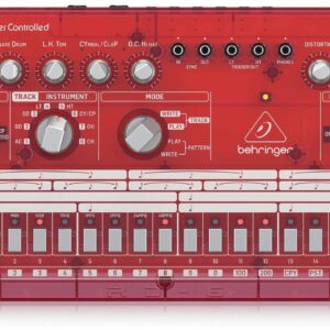 Behringer RD-6-SB Analog Drum Machine - Red Translucent