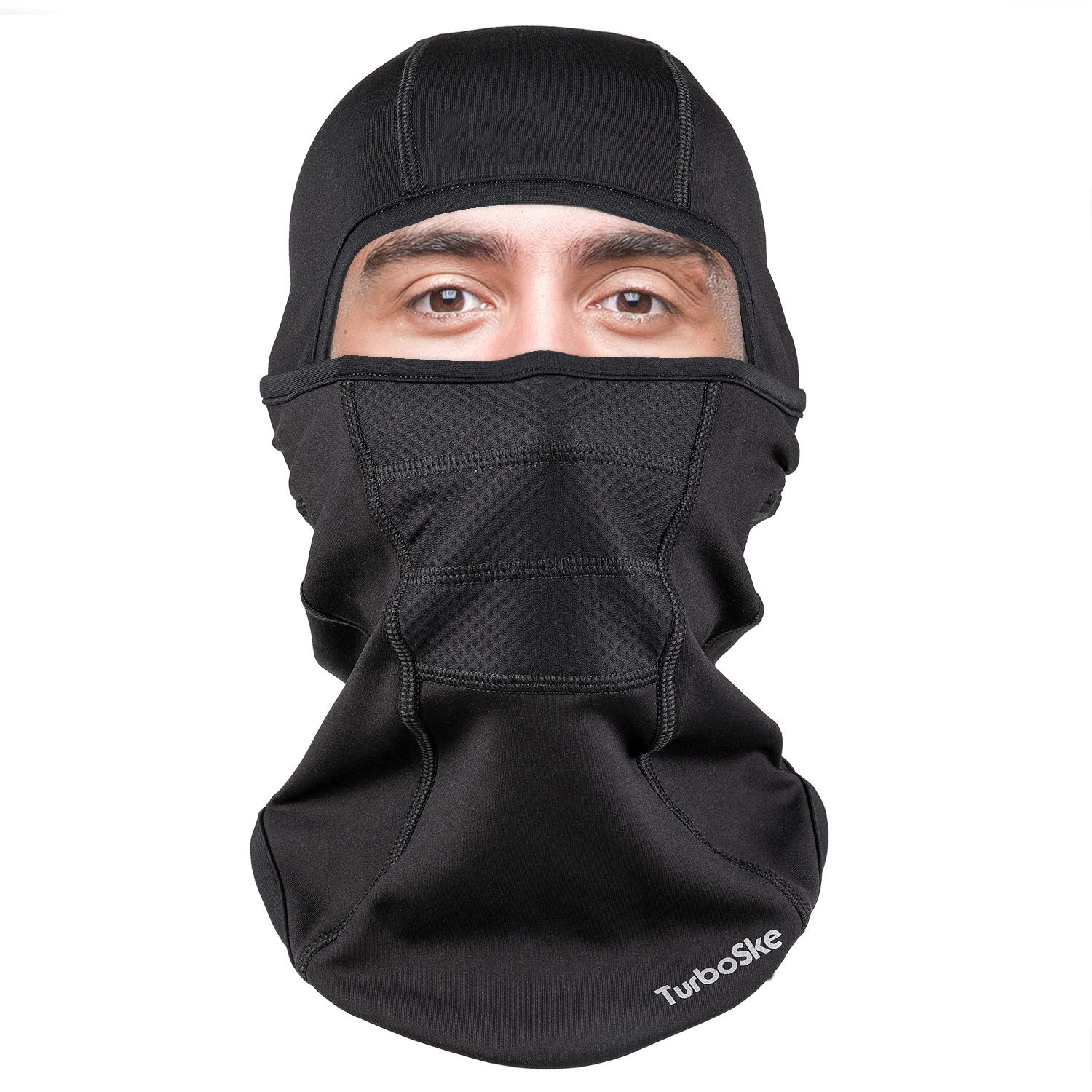 Ski Mask - Balaclava face Mask Wind Water Resistant for Cold Weather (Black)