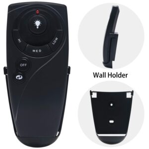 New UC7083T Replacement Remote Control fit for Hampton Bay Ceiling Fan Wire - Less Lights Control with Wall Holder