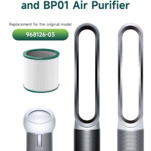 2-Pack TP01 TP02 Filter Replacement Kit for Dyson Pure Cool Air Purifier, H13 True HEPA Filter, Replace Part 968126-03