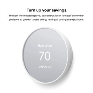 Google Nest Thermostat Trim Kit - Made for the Nest Thermostat - Programmable Wifi Thermostat Accessory - Snow