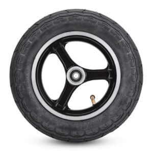 10 Inch Front Scooter Tire Wheel Replacement Tyre Rubber and Aluminium Alloy Tyre Electric Scooter Skateboard