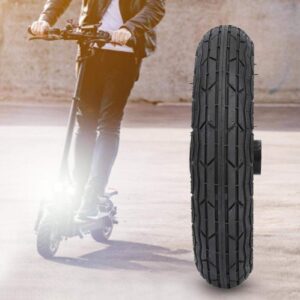 10 Inch Front Scooter Tire Wheel Replacement Tyre Rubber and Aluminium Alloy Tyre Electric Scooter Skateboard