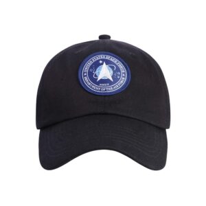 space force hat unisex cotton baseball hats for men and women（ black ）