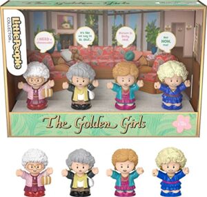 little people collector dorothy, blanch, rose sophia - the golden girls special edition figure set with 4 character figurines in a gift package
