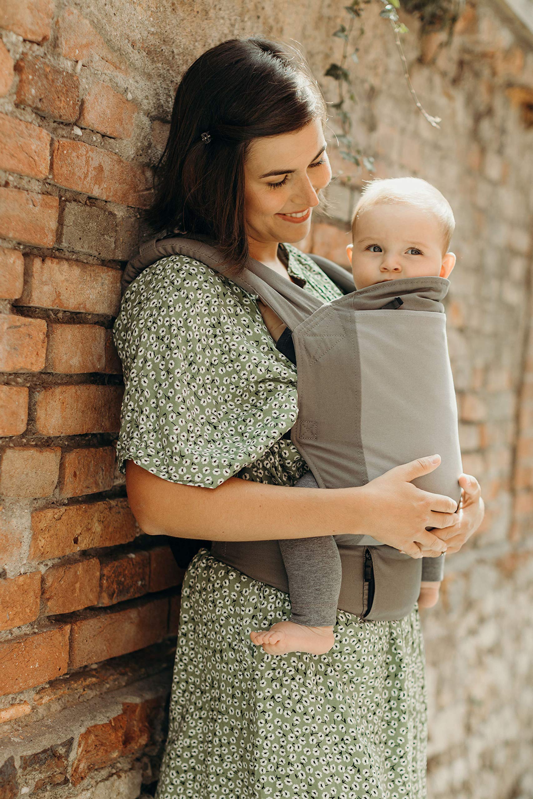 Boba Baby Wrap Grey and Boba Baby Carrier Classic in Dusk Bundle
