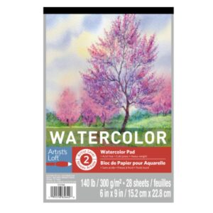 6 pack: watercolor pad by artist's loft, 6" x 9"