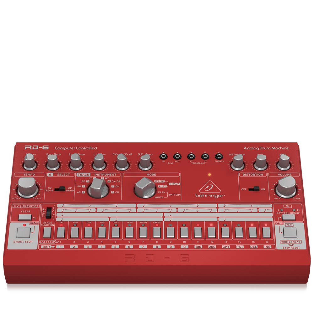 Behringer RD-6 Analog Drum Machine - Red