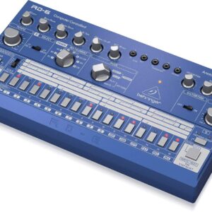 Behringer RHYTHM DESIGNER RD-6-BU Analog Drum Machine with 8 Drum Sounds, 64 Step Sequencer and Distortion Effects