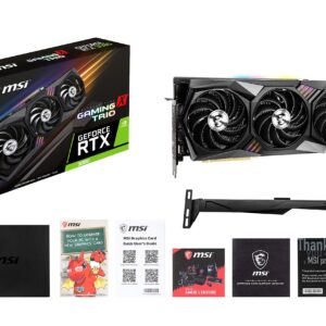 MSI Gaming GeForce RTX 3080 10GB GDRR6X 320-Bit HDMI/DP Nvlink Tri-Frozr 2 Ampere Architecture OC Graphics Card (RTX 3080 GAMING X TRIO 10G)