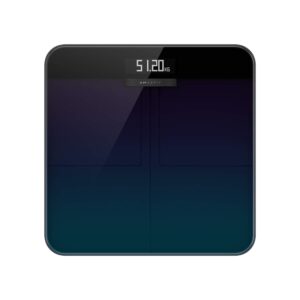 Amazfit Digital Smart Scale for Body Weight, Digital Wireless Bathroom Scale, Body Fat BMI Scale, WiFi & Bluetooth Compatible, Heart Rate Monitor, w/Body Composition Analyzer & Smartphone App - Black