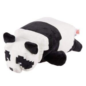 mattel minecraft plush panda 12-inch stuffed animal figure, floppy soft doll inspired by video game character, collectible toy