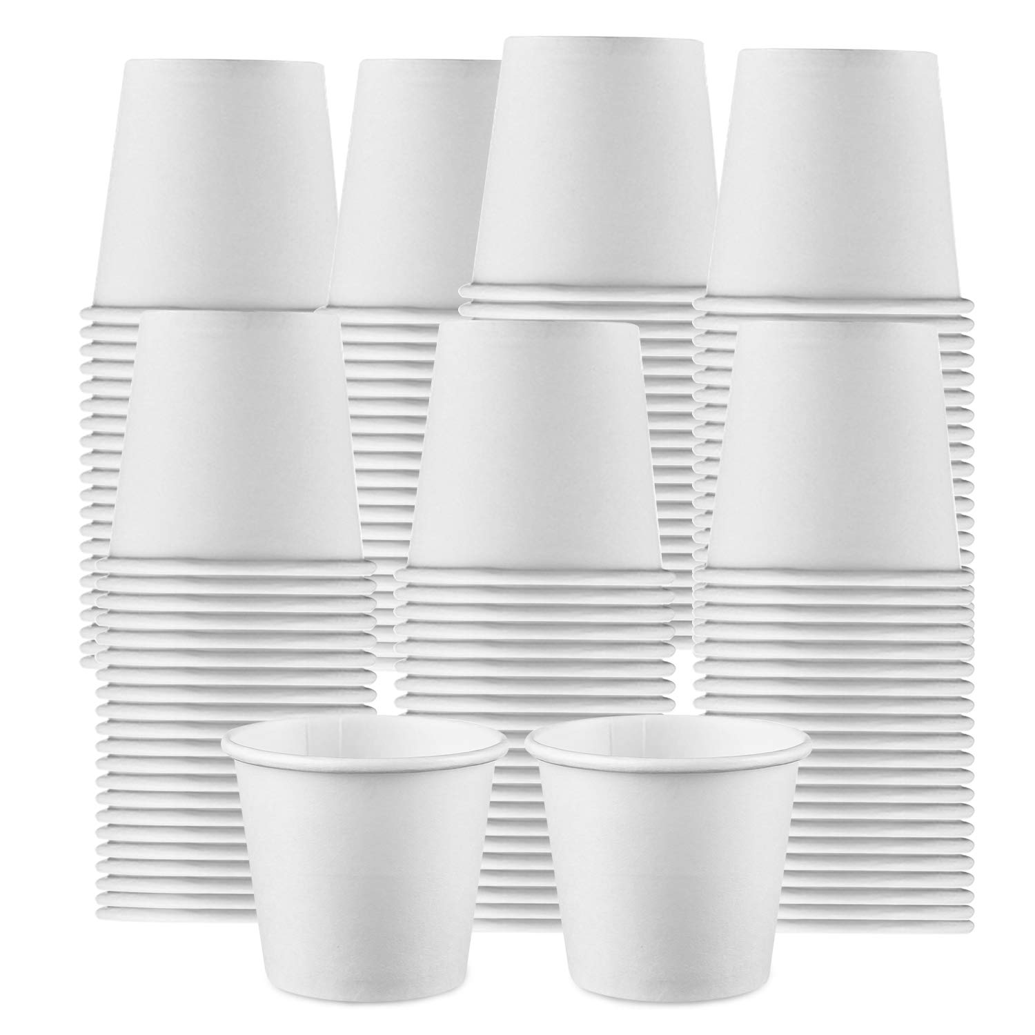 Paper Cups,300 Pack 3 Oz Disposable Paper Cups Paper Coffee Cups,White Hot Cups Yogurt Cups,Test Cups for Coffee, Tea or Hot Chocolate