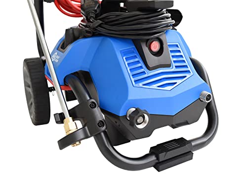 AR Blue Clean BC2N1HSS Electric Pressure Washer-2300 PSI, 1.7 GPM, 13 Amps Quick Connect Accessories, 2 in 1 Detachable Cart, On Board Storage, Portable Pressure Washer, High Pressure, Car, Patio