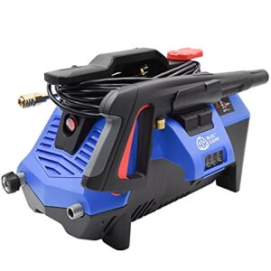 AR Blue Clean BC2N1HSS Electric Pressure Washer-2300 PSI, 1.7 GPM, 13 Amps Quick Connect Accessories, 2 in 1 Detachable Cart, On Board Storage, Portable Pressure Washer, High Pressure, Car, Patio