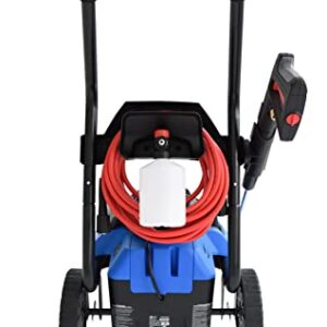 AR Blue Clean BC2N1HSS Electric Pressure Washer-2300 PSI, 1.7 GPM, 13 Amps Quick Connect Accessories, 2 in 1 Detachable Cart, On Board Storage, Portable Pressure Washer, High Pressure, Car, Patio