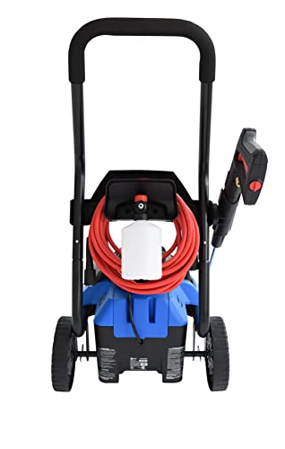 AR Blue Clean BC2N1HSS Electric Pressure Washer-2300 PSI, 1.7 GPM, 13 Amps Quick Connect Accessories, 2 in 1 Detachable Cart, On Board Storage, Portable Pressure Washer, High Pressure, Car, Patio