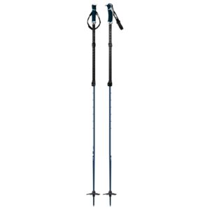 g3 genuine guide gear via aluminum ski poles, tough adjustable two piece ski pole, ergonomic dual density grips, quickflick utility tab, removable backcountry strap, pair (long)