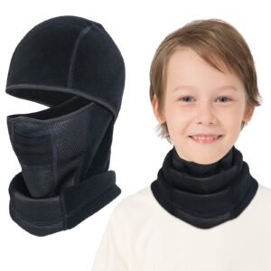 venswell kids balaclava windproof ski mask winter face warmer for cold weather boys girls