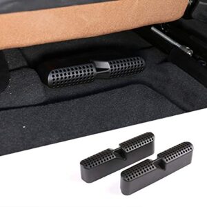 CHEYA 2pcs ABS Car Under Seat Air Outlet Vent Protect Cover Trim Accessories for BMW X5 G05 X6 G06 X7 G07 2019 2020 2021