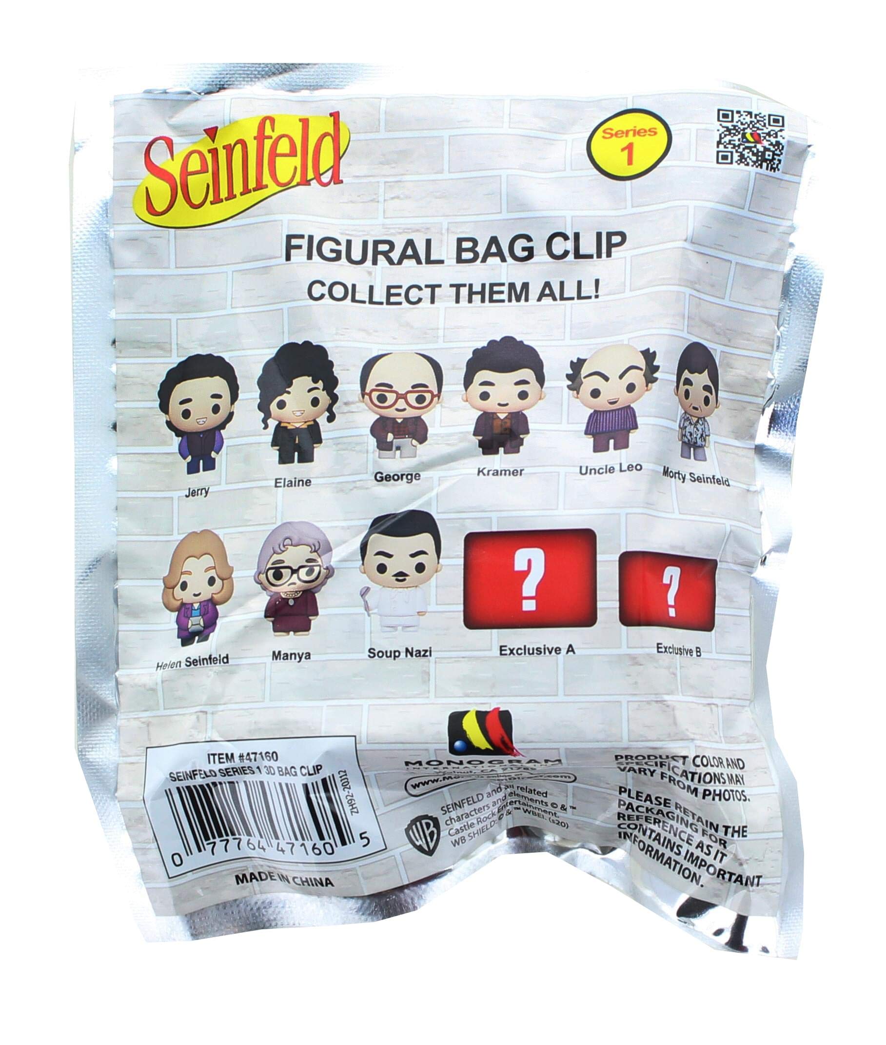 Seinfeld 3D Foam Bag Clip in Blind Bag (SINGLE)