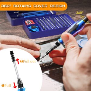 Small Screwdriver Set Precision Screwdriver Set - 122 in 1 Magnetic Mini Computer Screwdriver Kit ​with Case, Repair Screw driver Kit for Computer/Eyeglass/PC/Laptop/Mobile Phone/Watch/Camera/TV