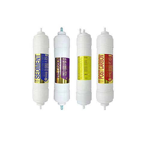 4EA Premium Replacement Water Filter Set for GMS : 969CHM (RO)/969JML (RO)/969CHS II (RO)/969CHT I (RO)/969CHS (RO)/969CH (RO)/969CHL (RO)/969CHT II (RO)/707T (RO)/969CHS I (RO) - 1 micron