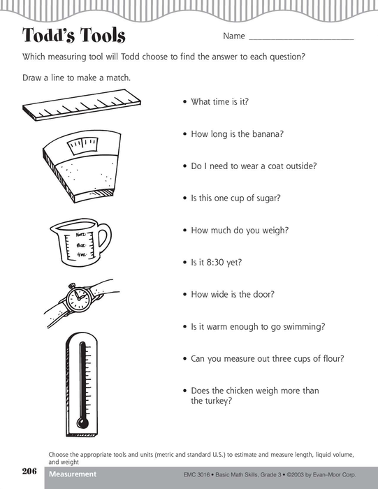 Todd's Tools (Measuring Length, Liquid Volume, Weight)