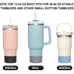 CHEETAH Protective Boot for Hydroflask Water Bottle 12oz - 40oz, BPA Free Bottom Silicone Sleeve Cover, Compatible with All Water Bottles with Bottom Width of 2.87-3.56in (32-40oz, Clear)