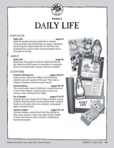 pocket 05 daily life (colonial america)