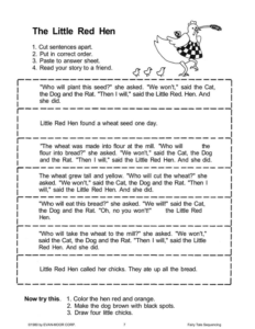 the little red hen (sequencing)