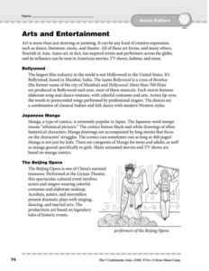 asia: culture: arts & entertainment