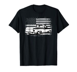 c10 truck usa slammed c10 nation t-shirt