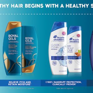 Head & Shoulders Dandruff Shampoo and Conditioner, Supreme Color Protect with Argan Oil and Manuka Honey, 11.8 Oz, 9.4 Oz