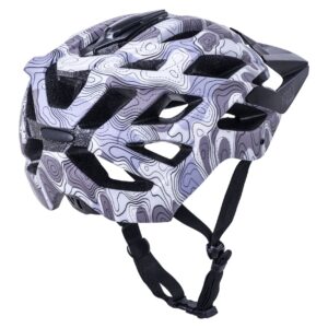 Kali Protectives Lunati Cycling Helmet, Topo Camo Matte Purple, S/M