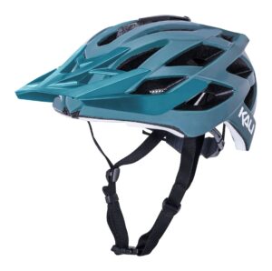 kali protectives lunati cycling helmet, solid matte moss/white, l/xl