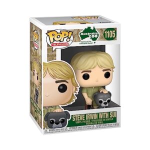 funko pop tv: crocodile hunter - steve irwin with sui,multicolor,3.75 inches