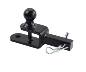 toptow 3 in 1 atv/utv towing hitch receiver 64032 ball mount adapter with 1 7/8 inch ball, fit for 1-1/4 inch receiver