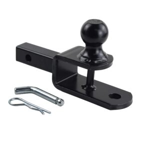 TOPTOW 3 in 1 ATV/UTV Towing Hitch Receiver 64032 Ball Mount Adapter with 1 7/8 inch Ball, Fit for 1-1/4 inch Receiver